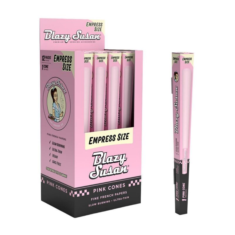 Blazy Susan Pink Pre-Rolled Empress Size Cone