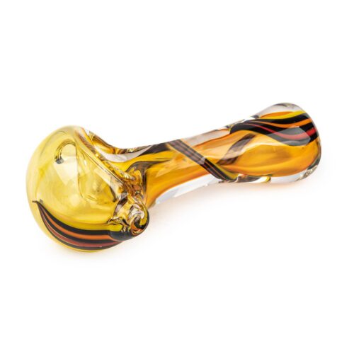 Red Eye Glass 3.75" Pandora Inside Out - Yellow