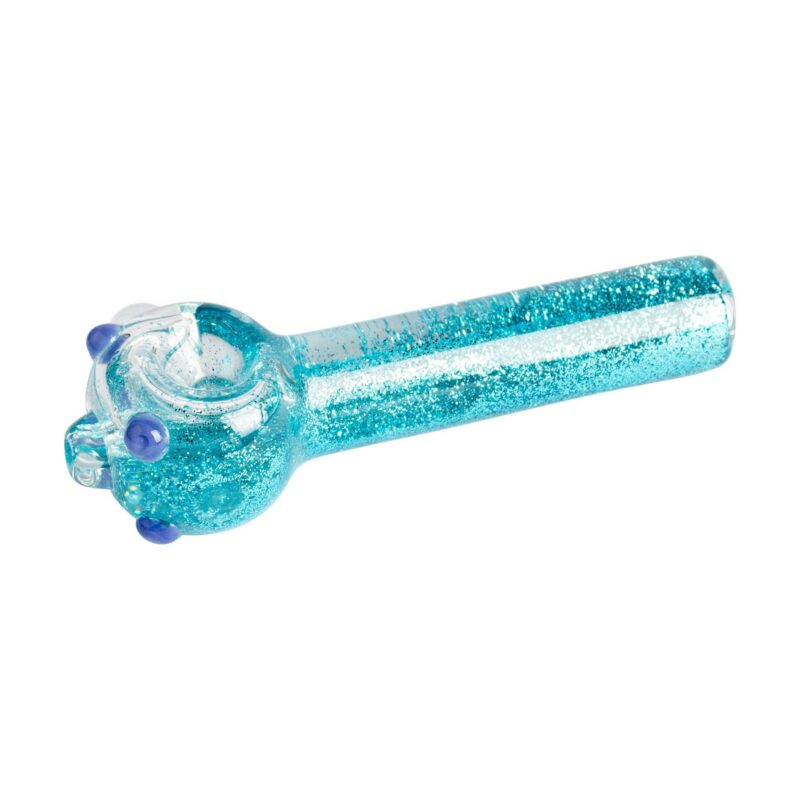 eda002b7-f350-4925-ae1f-62f6eb7a682c.jpeg Red Eye Glass 4.5" Sparkle Liquid Hand Pipe