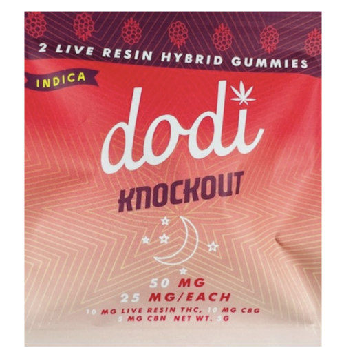 Dodi Live Resin Hemp THC Gummies 2ct