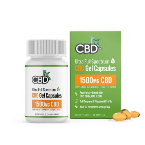 f656f54d-26c7-4687-98e5-e224475045df.jpeg CBDfx Ultra Full Spectrum CBD Gel Capsules 30ct.
