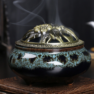 Backflow Burner Bronze Pot
