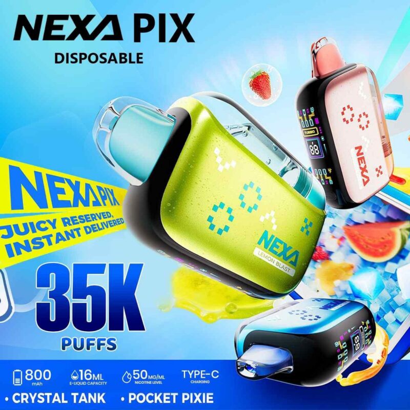 NEXA PIX 35k Puff Visible E-Liquid 5% Disposable Vape Device