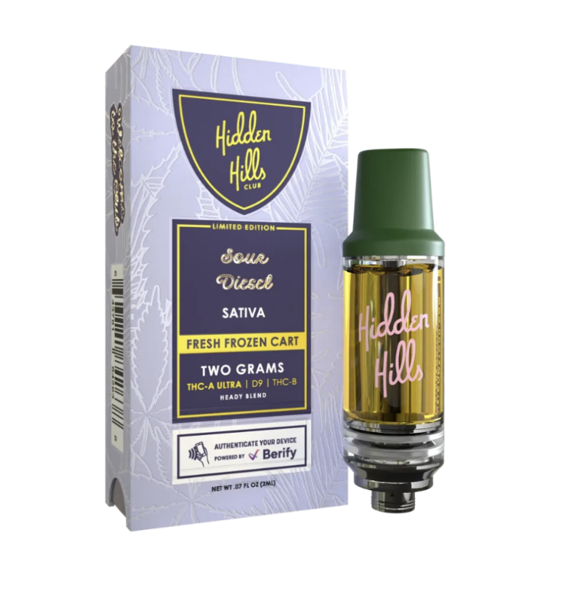 fc889474-994d-4a19-934f-4077cf179d18.png Hidden Hills Club Fresh Frozen Cart THC-A Ultra 2g Cart