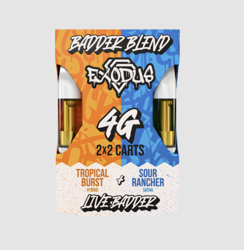 fef673b4-906c-4186-92dd-38464bb29f05.png Exodus Badder Blend 4g 2 x 2 Vape Cartridges