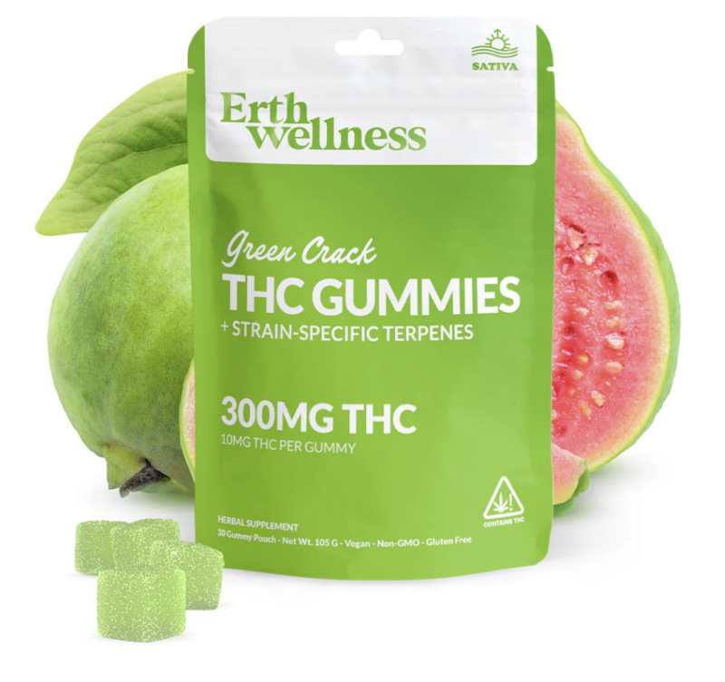 ff436a2f-53df-4278-88e8-6a6ec3dd31dc.png Erth Wellness Strain Specific THC Gummies Pouch