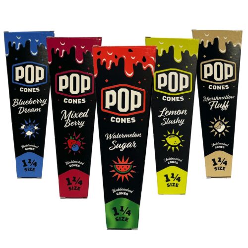 POP Cones! Variety Pack 2.0-1 1/4 Size, Unbleached
