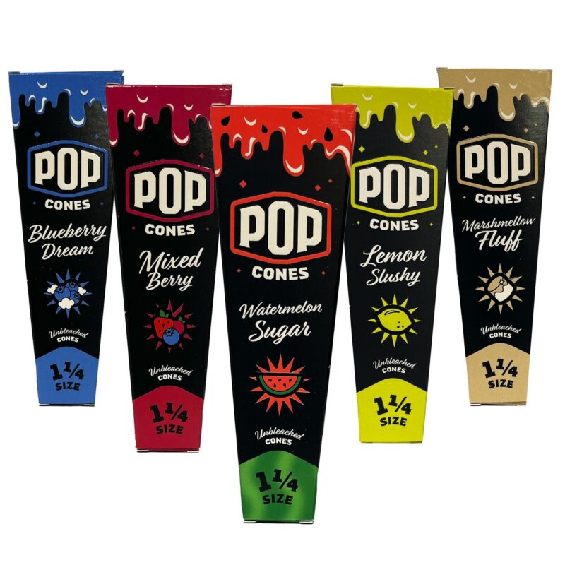 POP Cones! Variety Pack 2.0-1 1/4 Size, Unbleached