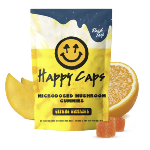 22be6d0e-4bc5-4a0e-96eb-a30d6d1252d0.png Road Trip x Happy Caps® - MICRODOSED Gummies + Functional Mushrooms - Citrus Sunrise