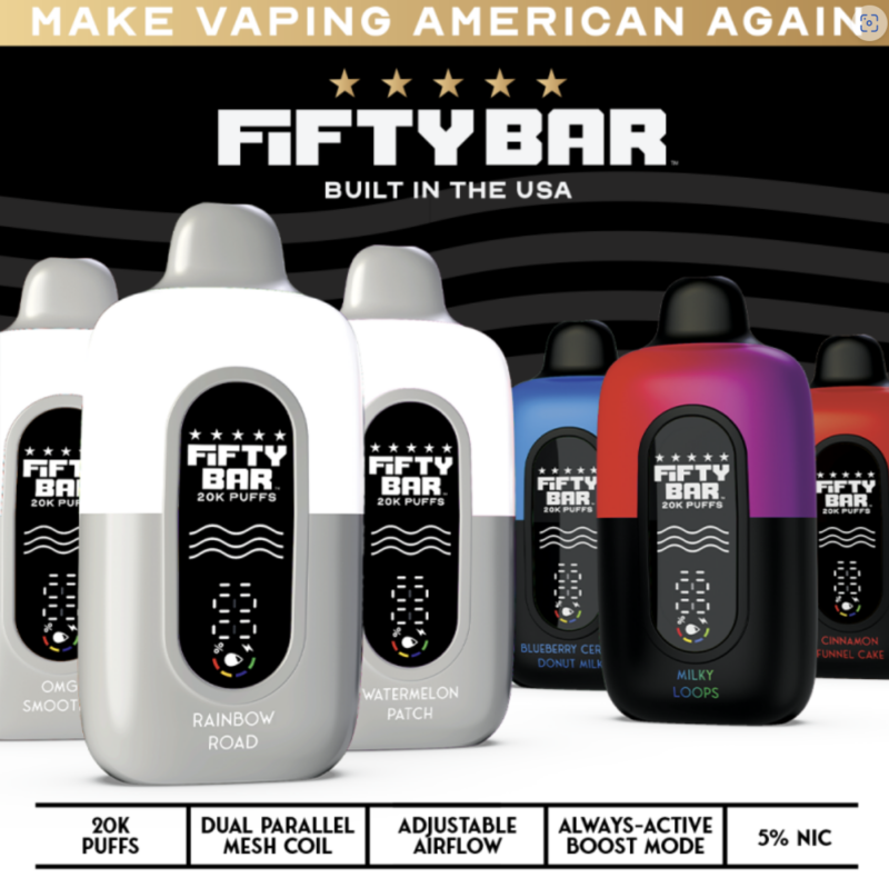 c3860c3c-b718-449d-ae3f-61b8b3629804.png Fifty Bar 20k Disposable 5% Nic Device
