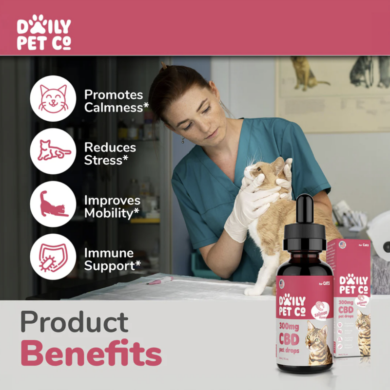 Daily Pet Co - Cat Drops 600mg