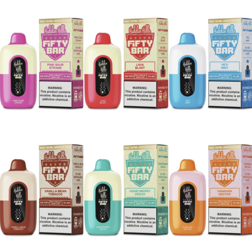 Hidden Hills x Fifty Bars 20k Puffs 5% Nic Disposable Device
