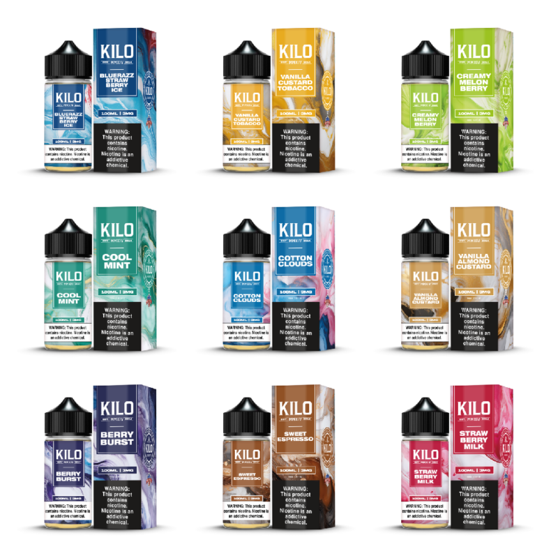 e361ddce-e736-434f-b165-2e615448bfb7.png Kilo Premium E-Liquid 100mL Collection