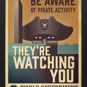 134e5836-6ce9-4dc9-9242-103584a10173.jpeg One Piece (Live Action) - They're Watching You Gel-Coated Framed Print (11x17)