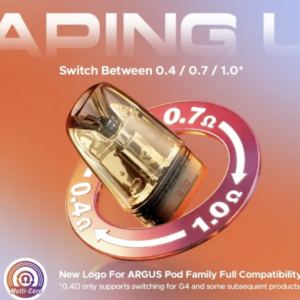 5f70d60e-4191-4396-b0a8-3d42f3df7133.png Voopoo Argus Multi-Ohm Cartridge - Single Pod