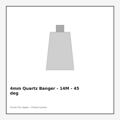 4mm Quartz Banger - 14M - 45 deg
