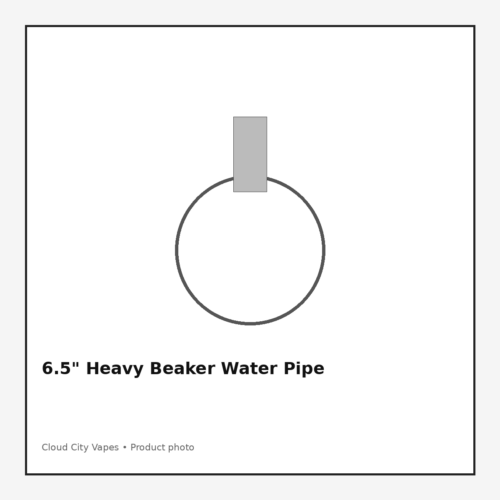 6.5" Heavy Beaker Water Pipe