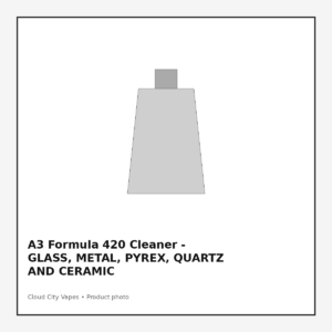2eacc040-92e1-4840-ad0b-318f19744a2e-4.png A3 Formula 420 Cleaner - GLASS, METAL, PYREX, QUARTZ AND CERAMIC