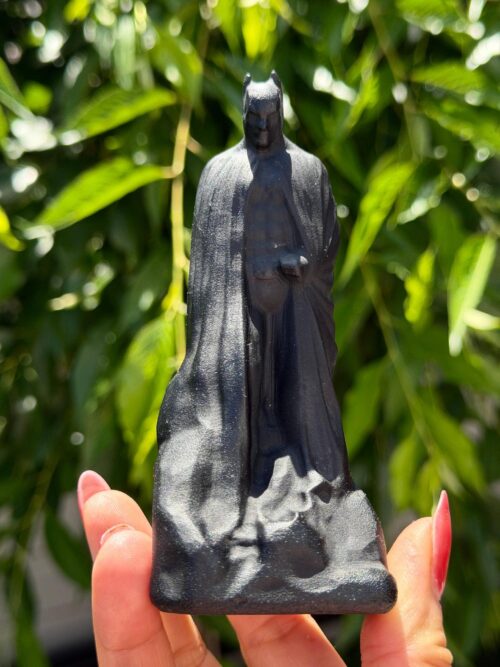 Black Natural Obsidian Super Hero