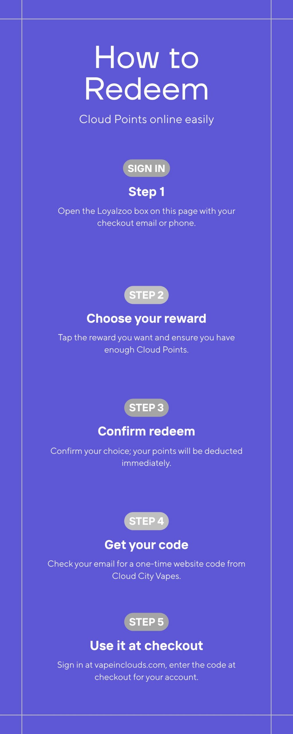 How to redeem Cloud Points online — five steps